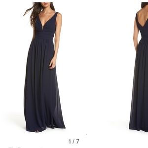 Navy lulu's maxi dress